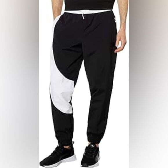 Puma Black and White Joggers - Picture 1 of 6